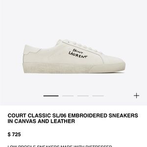 Saint Laurent men’s sneakers